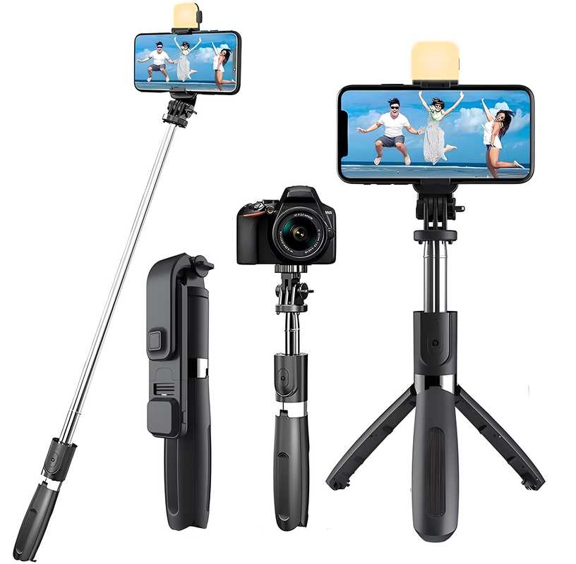 Portable 3-in-1 Selfie Stick Tripod for Creators