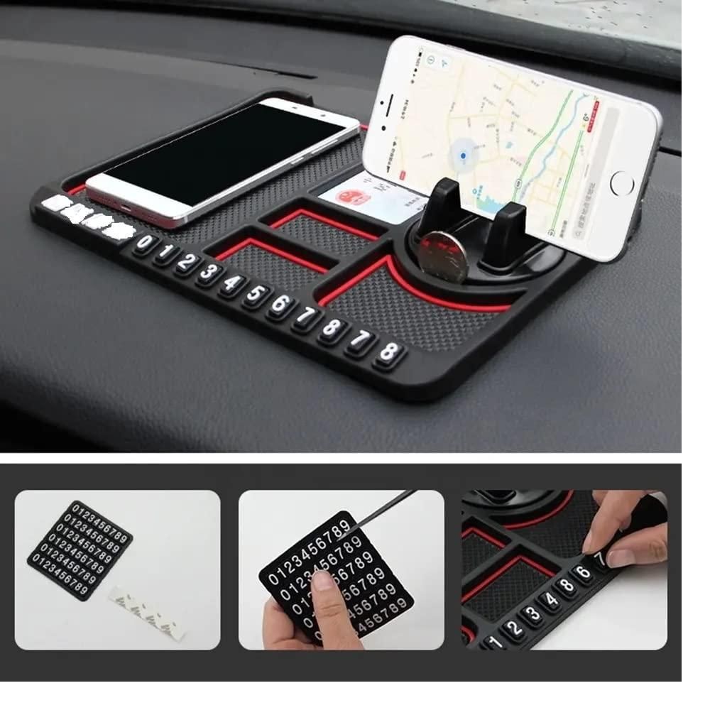 HSR Multifunction Car Phone Holder Anti-Slip Pad - Secure & Stable