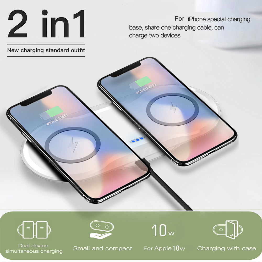 Fast Dual Wireless Charger – Simple & Fast Power Up Now.
